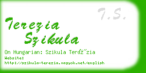 terezia szikula business card